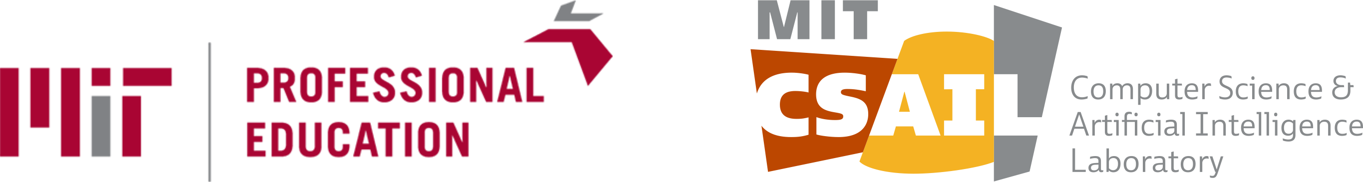 Logotipo do MIT Professional Education & MIT CSAIL.